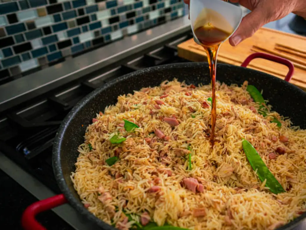 use sesame oil in stir fried rice