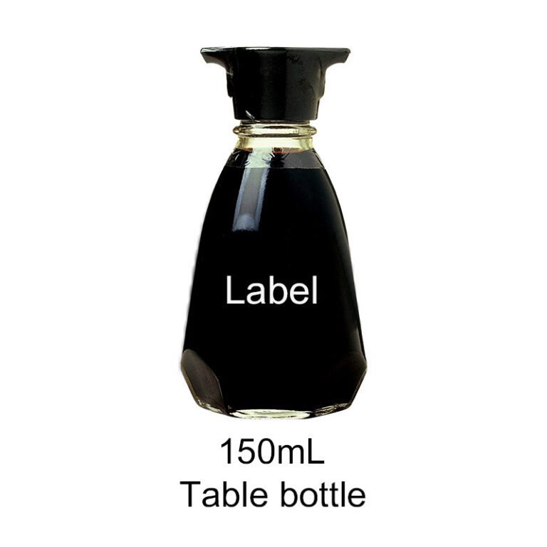 soy sauce glass table bottle 150ml